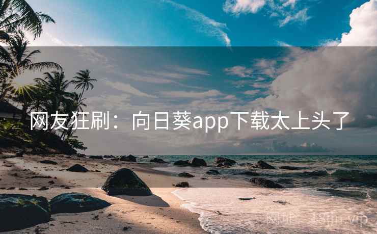 网友狂刷：向日葵app下载太上头了